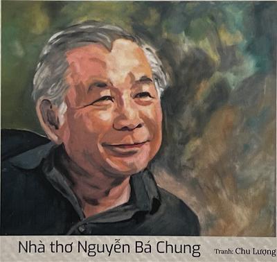 portrait Nguyen Ba Chung painted by Chu Luong