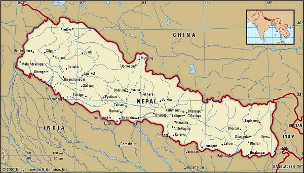 Nepal-map