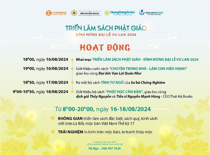Triển lãm sách Phật Giáo 2024 2