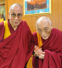 Chöden Rinpoche with the 14th Dalai Lama