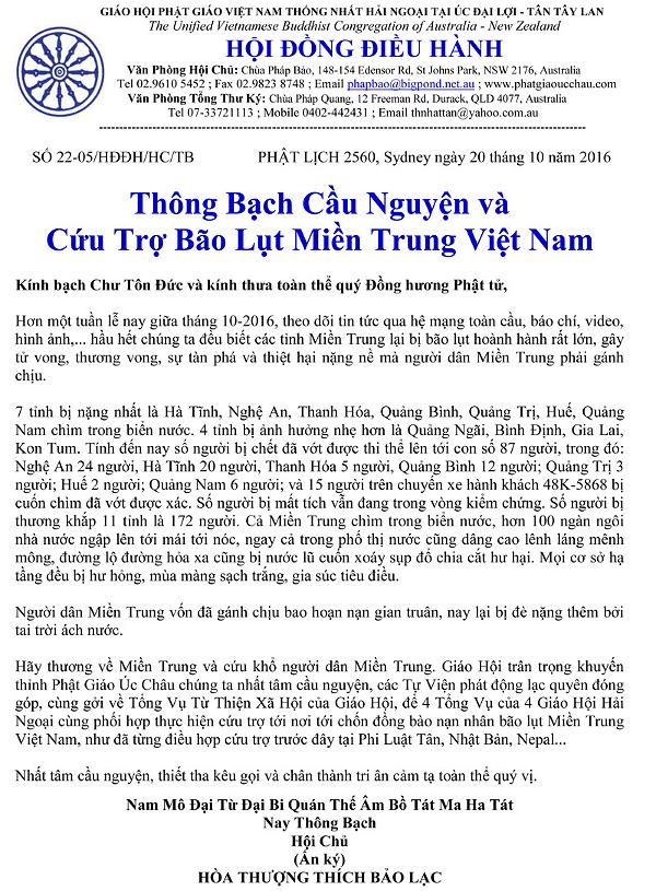 Thong Bach Cau Nguyen Giao Hoi Uc Chau va Tan Tay Lan