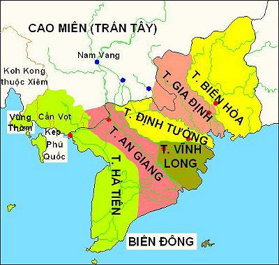 Đất Nam Kỳ vào đầu thời nhà Nguyễn, cho đến trước năm 1841.